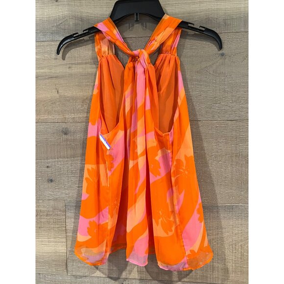 Ramy Brook Skylar Floral twisted halter top blouse size XS - Picture 4 of 9